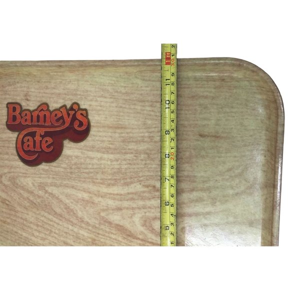 Set of 3 Barney's Cafe Hard Plastic Vintage Food Trays - Picture 5 of 6